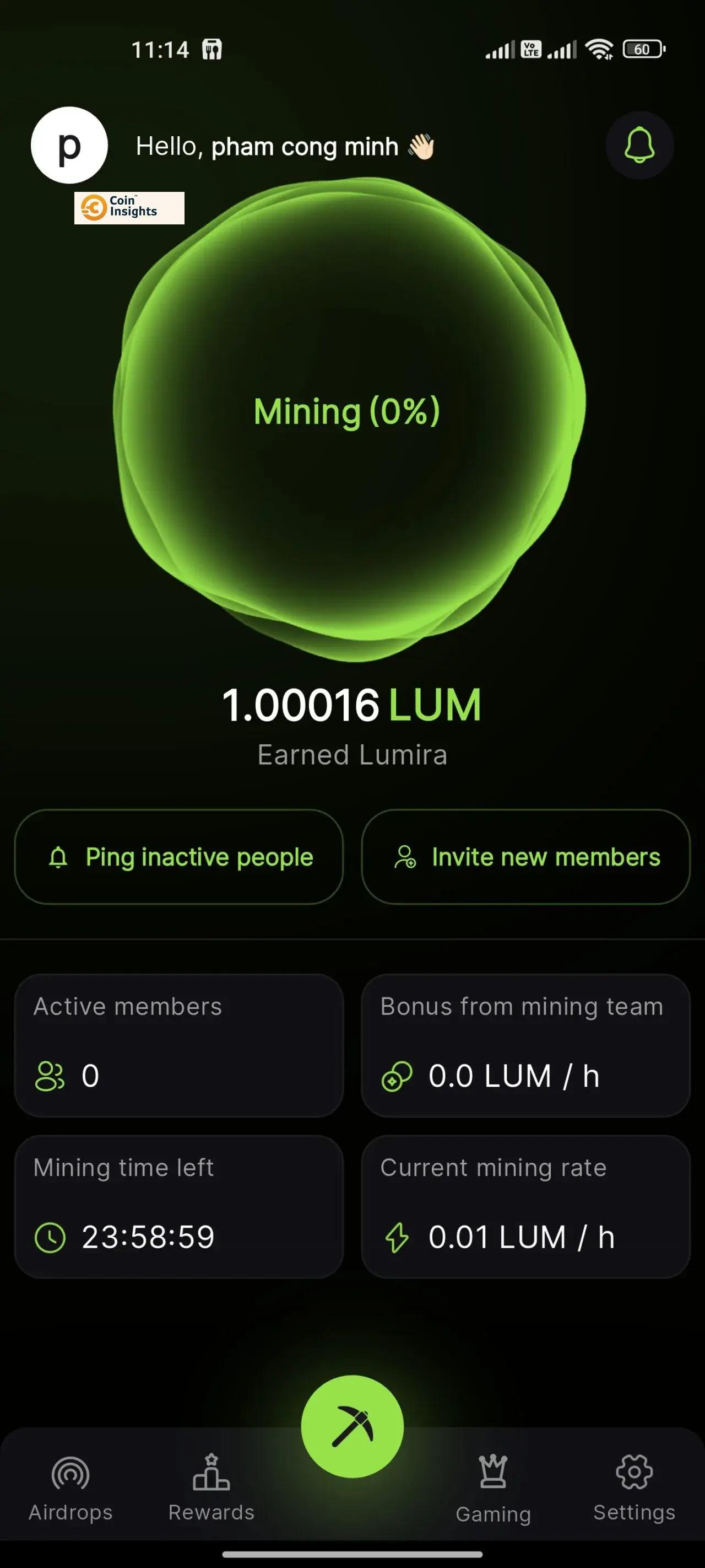 Hướng dẫn đào Lumira Coin