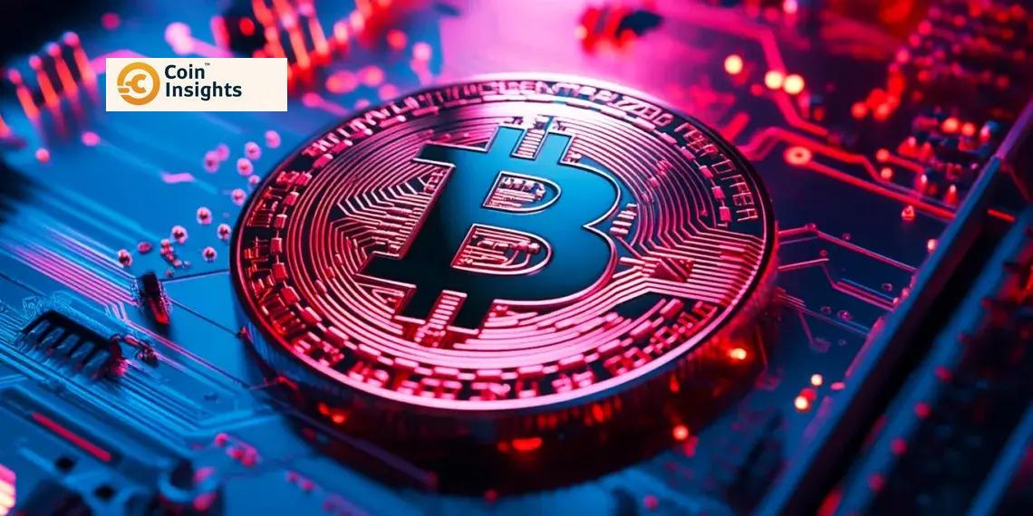 Hình ảnh minh họa Bitcoin đang tăng trưởng