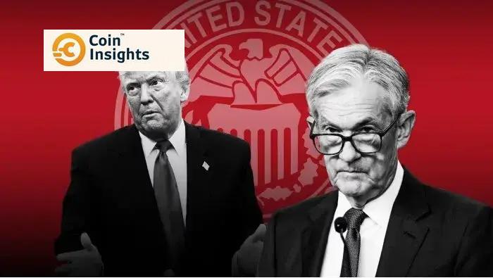 Tổng thống Trump và Jerome Powell trong một sự kiện