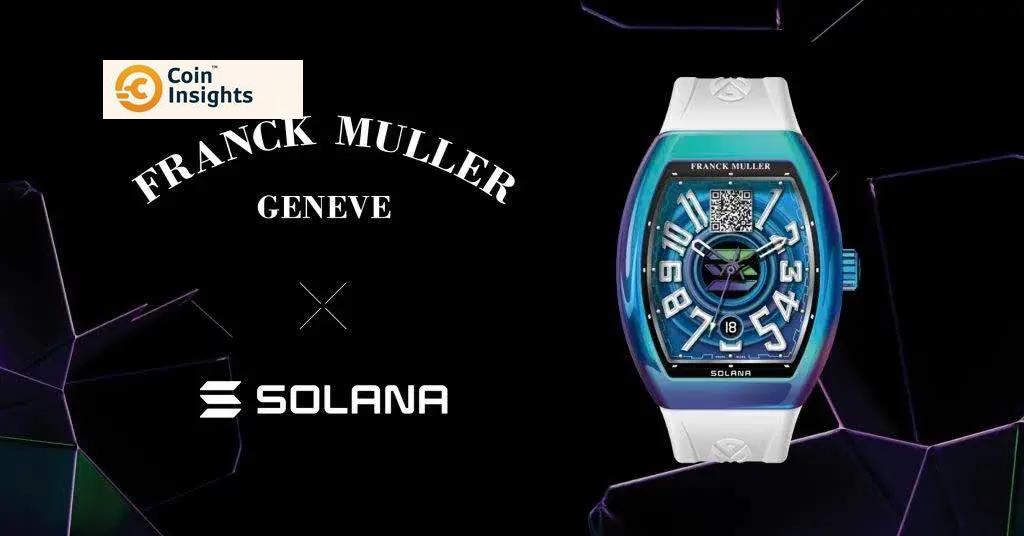 Đồng hồ Franck Muller tích hợp ví Solana - một biểu tượng của công nghệ và nghệ thuật