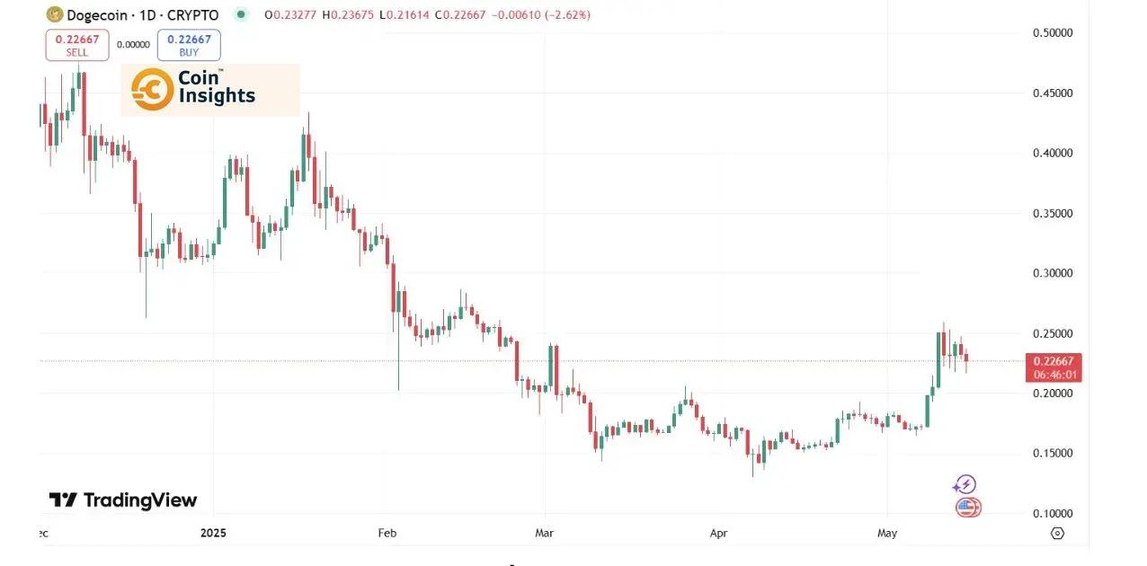 Biểu đồ giá Dogecoin