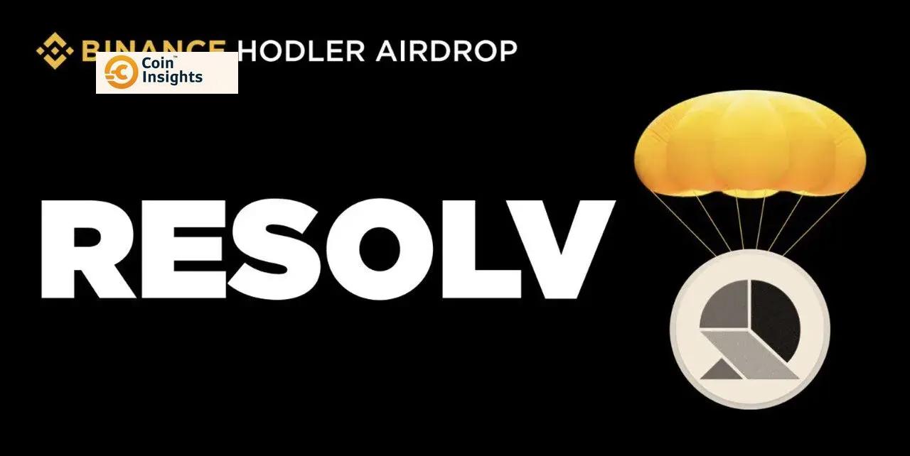 Màn hình thông báo Resolv Airdrop trên Binance