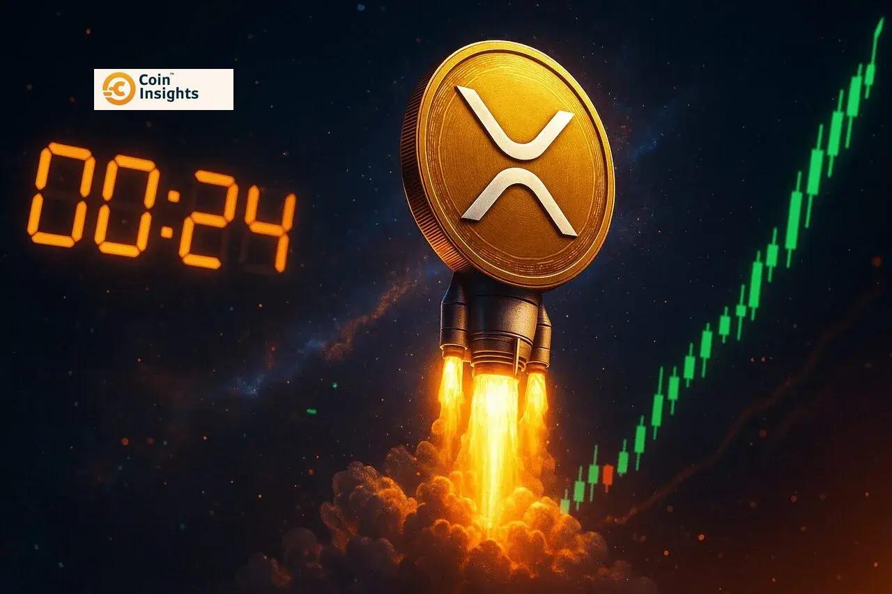 Biểu đồ giá XRP thể hiện mô hình tam giác hoàn hảo