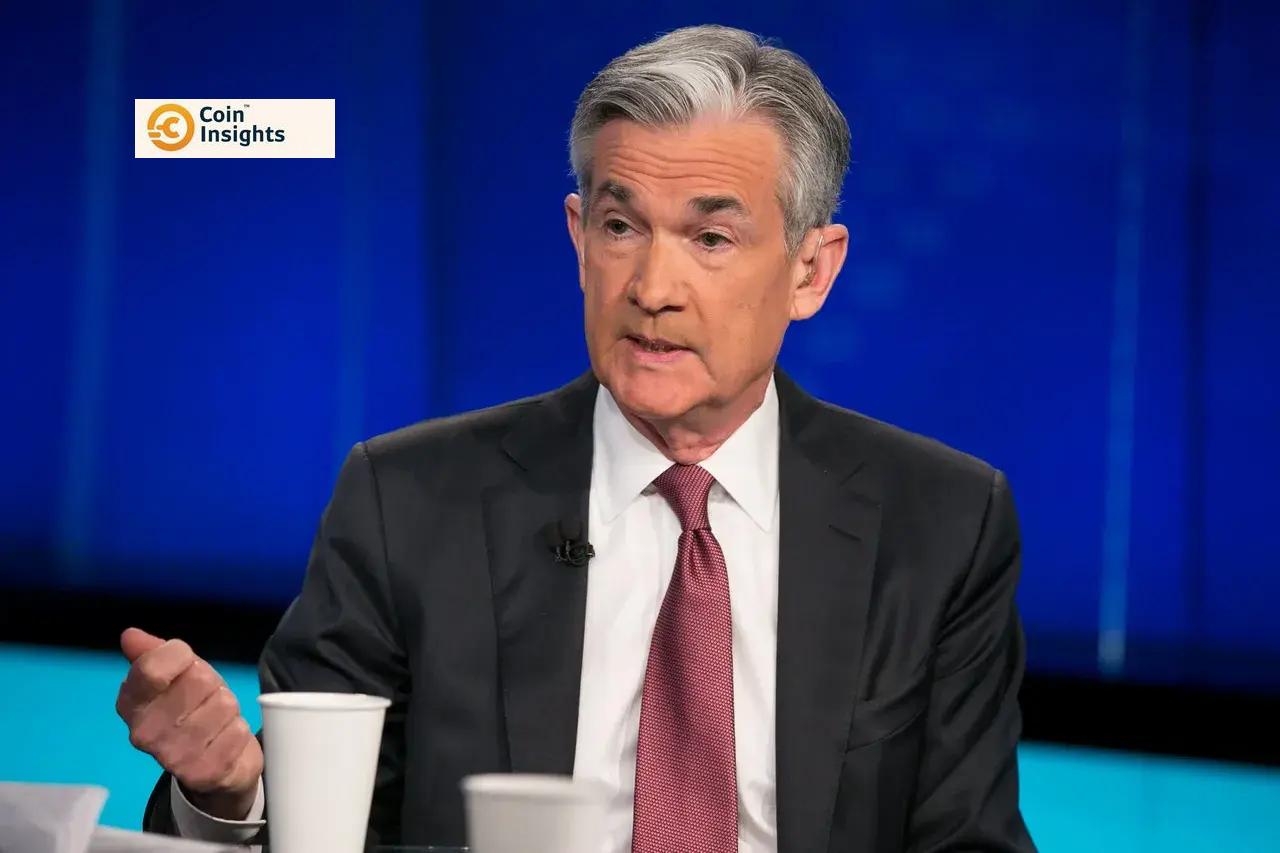 Chủ tịch Cục Dự trữ Liên bang Mỹ Jerome Powell trong một buổi họp báo